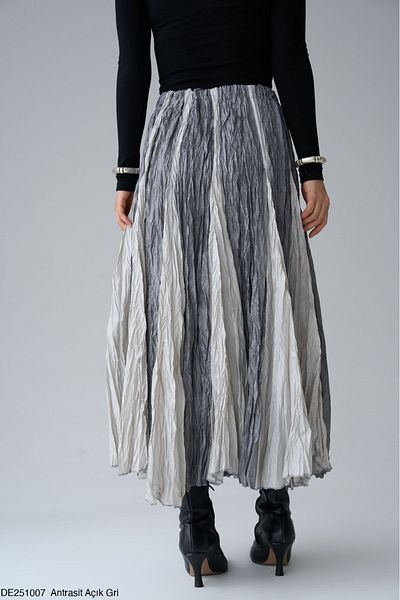 Lupies Women's Two Color Krash Long Skirt