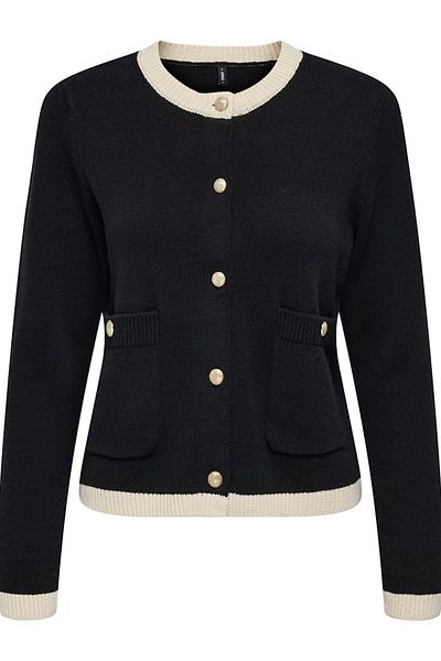 ONLY Women / Girls Black Cardigan (Model Code: 15341510)