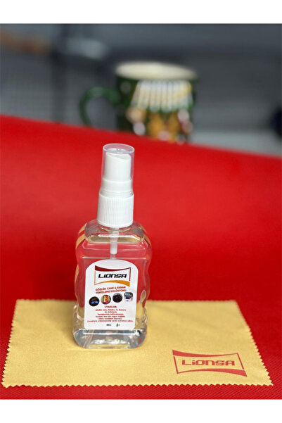 LİONSA Telefon,tablet,pc,televizyon Ekranı Temizleme Solüsyonu 50ml Ve Ufak Boy Silme Bezi (LİONSA 50ML)