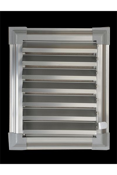 Panjur DÜNYASI 40 X 50 Aluminum Chrome Anodized Bathroom Wc Vent Louver