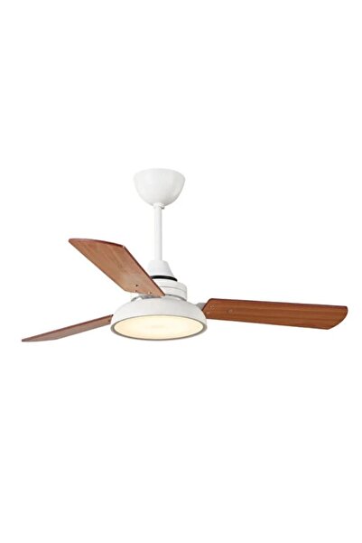Genel Markalar Snowy 3 Kanatlı Led Mat Beyaz 107Cm Tavan Vantilatörü Kumandalı