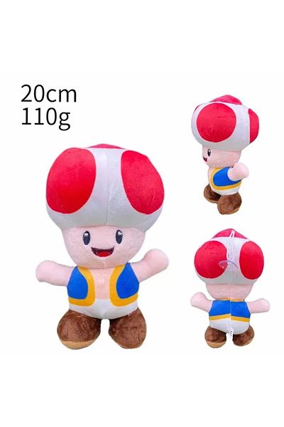Choice WHEAT Mario Bros Plush Princess Peach Fire Flower Wonder Bowser Goomba Bowser Jr. Anime Soft Stuffed