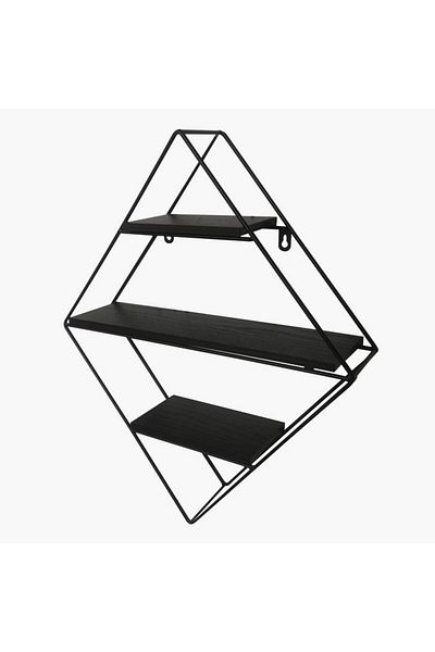Home Box Urban Diamond 3-Tier Metal Shelf 41.5x11x50 cm