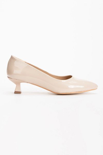 MFT AYAKKABI Pointed Toe Short Heeled Stiletto and Bag Set - Ten