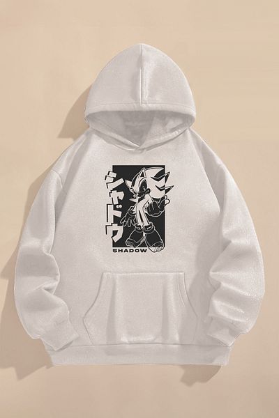 C&C OKULCUNUZ Ecru Kids Sweatshirt - Three Thread Raster, Hedgehog Printed