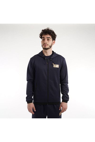 EA7 Emporio Armani Hanorac EMPORIO ARMANI EA7 pentru barbati TRAIN GOLD LABEL M HOODIE FZ DOUBLE - 6LPM31PJHXZ01554