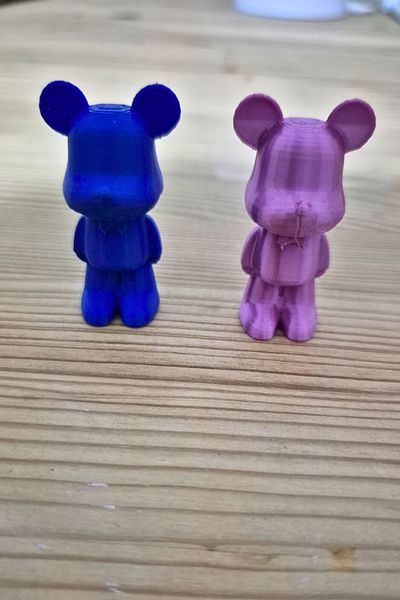 CESTOPİENO Colorful Teddy Bear Mini Toy / Decoration / Cake Topper - 1 Piece - Mixed Colors Will Be Sent.