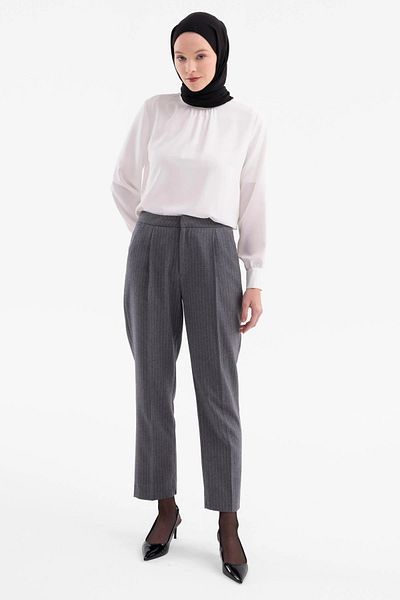 Tuğba Women / Girls Gray Trousers (Model Code: 232Pa3036Tb.01)