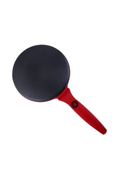 ZARTSEN 1 EU 220V Red 220V Electric Crepe Maker Breakfast Pizza Baker Pancake Baking Pan Non-stick Griddle C
