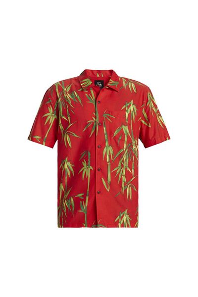 Quiksilver Ανδρικό κόκκινο πουκάμισο - Bamboo Dna İsland Ss