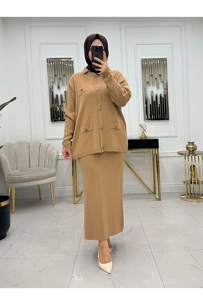 NİSUM MODA ΣΕΤ ΠΛΕΚΤΟ ΜΕ ΠΕΤΑΛΟΥΔΑ ΚΑΙ ΦΟΥΣΤΑ