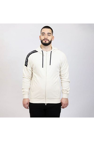 EA7 Emporio Armani Hanorac EMPORIO ARMANI EA7 pentru barbati TRAIN LOGO SERIES M TAPE HOODIE FZ COFT - 6DPM12PJOGZ01713