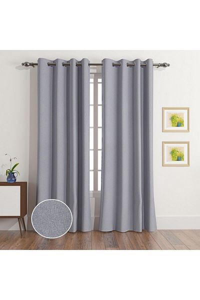 Home Box La Paz 2-Piece Woven Extra Long Blackout Curtain Set 140x300 cm