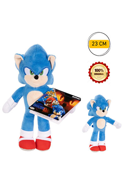scntoys Sonic 3 Lüks Sonic Pelüş Figür 23 Cm Peluş Sonic Figür Oyuncak Sonic Hedgehog Orijinal