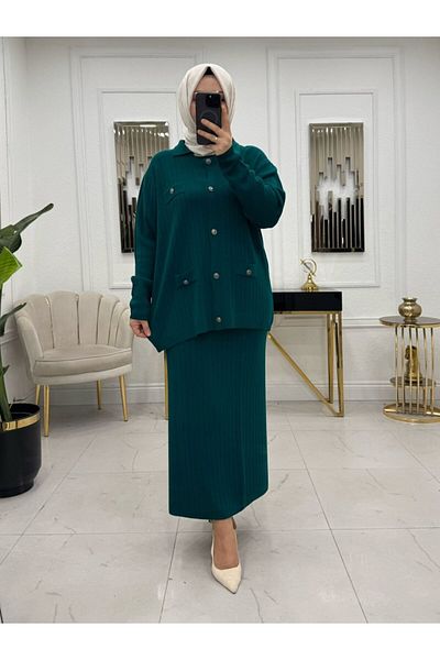 NİSUM MODA ΣΕΤ ΠΛΕΚΤΟ ΜΕ ΠΕΤΑΛΟΥΔΑ ΚΑΙ ΦΟΥΣΤΑ