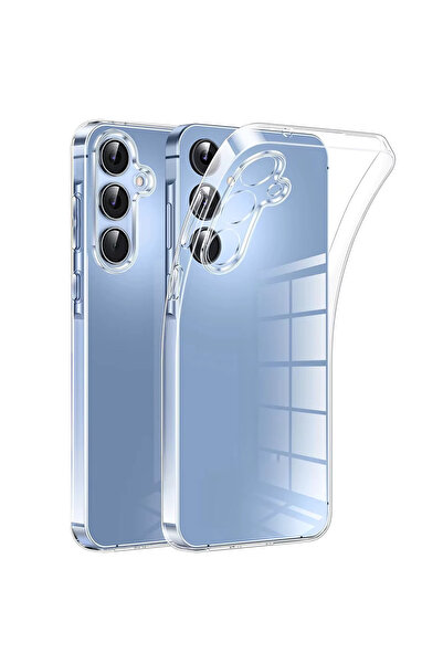 Rivor Samsung Galaxy S25 Plus Kılıf Kamera Çıkıntılı Antishock Darbe Emici Yumuşak Esnek Şeffaf Kapak