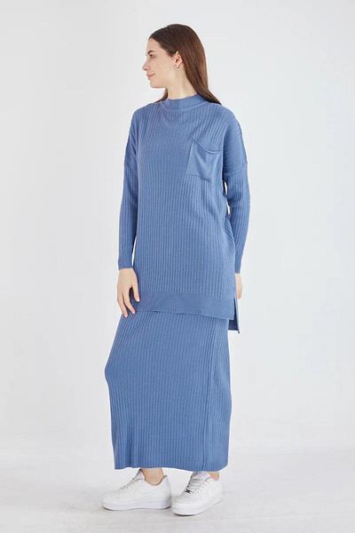 NİSUM MODA Pocket Detail Selvim Kit Skirt Suit