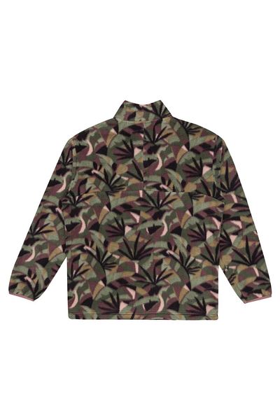 Quiksilver Πράσινο ανδρικό φούτερ Fleece EQYFT04957CLEAN COAST FZ