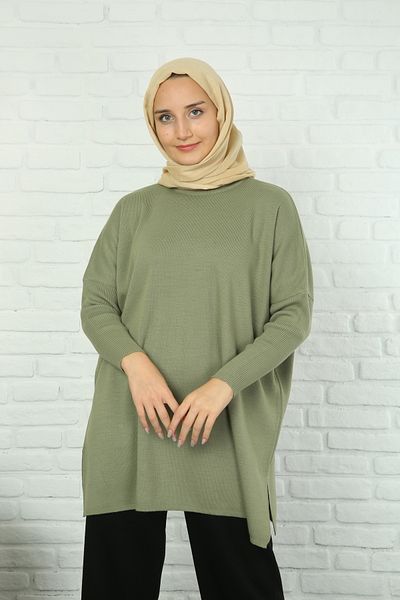 NİSUM MODA ΠΛΕΚΤΟ ΤΟΥΝΙΚΟ ΜΕ ΣΚΡΑΠΑΣ ΠΑΡΑΠΑΝΕΣ