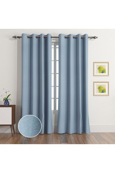 Home Box Sera Fiji 2-Piece Blackout Extra Long Curtain Set 135x300 cm