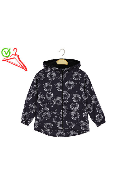 CRASSİ Palton pentru băiat cu blană cu glugă