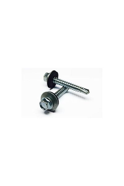 Barkdiss Roof Trapezoidal Screw with Drill Bit 5.5X38 - 20 Pieces