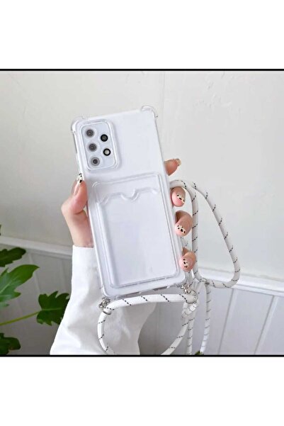 BilişimGo Technology Oppo A54 Uyumlu Şeffaf Kartlıklı Darbe Emici Silikon  Bo...