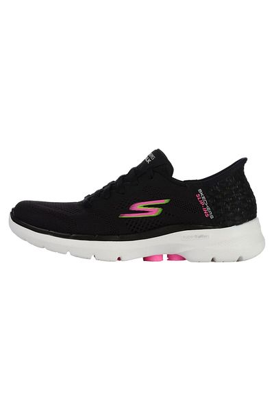 SKECHERS SKECHERS women's sports shoes GO WALK 6 - VIVID ID - SLIP-INS - 124627BKMT