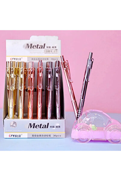 NaSaDAN 1 Adet Metalik Renkler Metal 0.7 Uçlu Versatil Kalem