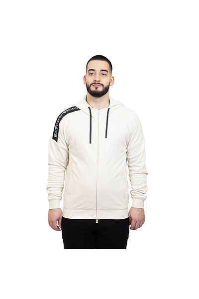 EA7 Emporio Armani Hanorac EMPORIO ARMANI EA7 pentru barbati TRAIN LOGO SERIES M TAPE HOODIE FZ COFT - 6DPM12PJOGZ01713