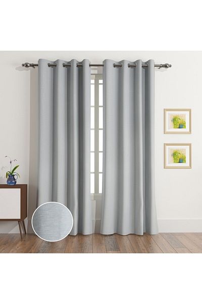 Home Box Sera Fiji 2-Piece Blackout Extra Long Curtain Set 135x300 cm