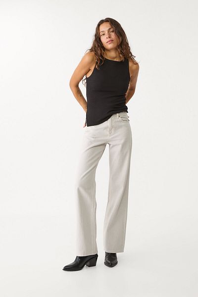 Stradivarius Interlock boat neck top