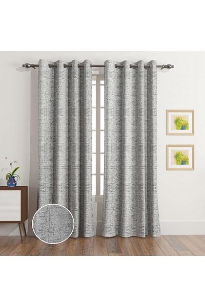 Home Box Martha 2-Piece Jacquard Extra Long Blackout Curtain Set 140x300 cm