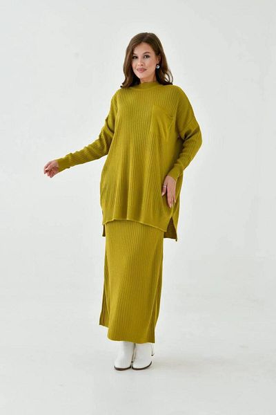NİSUM MODA Pocket Detail Selvim Kit Skirt Suit