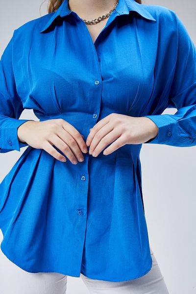 EMMAS CLOTHİNG Cămașă Saks plisată pentru femei