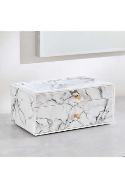 Home Box Magnus 2-Tier Storage Drawer Box with Knobs