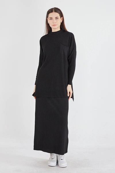 NİSUM MODA Pocket Detail Selvim Kit Skirt Suit