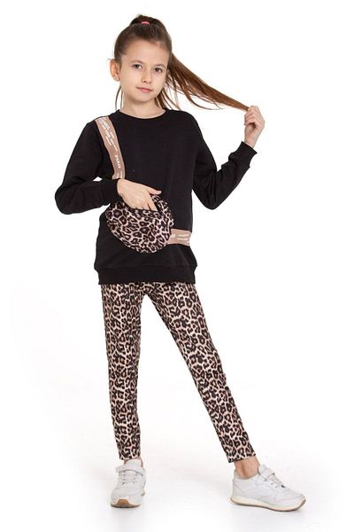 Cici kız Baby Junior Costum pentru copii cu model leopard și paiete pentru fete