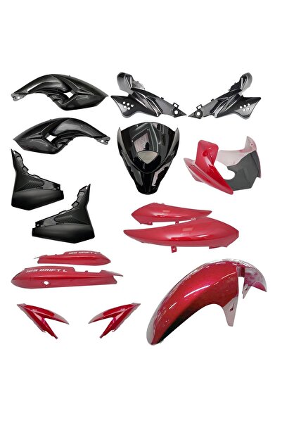bardakcı bike Mondial Drift 125L Kaporta Seti Kırmızı