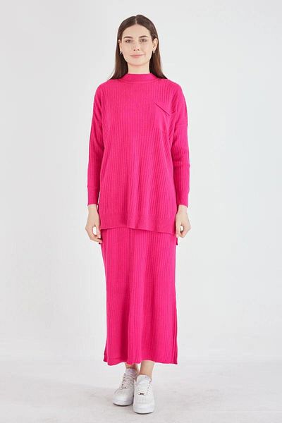NİSUM MODA Pocket Detail Selvim Kit Skirt Suit