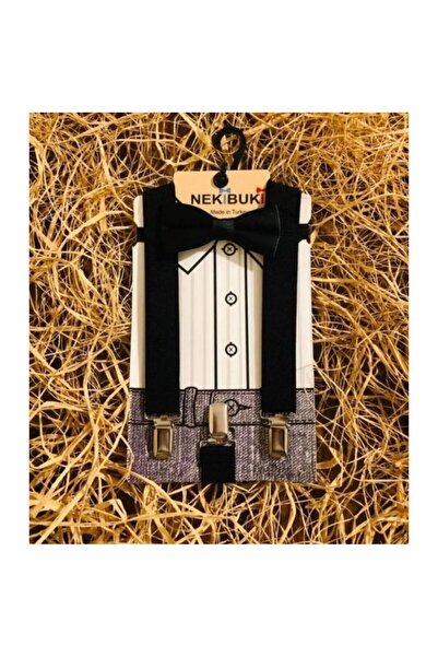 Nacar 23 Nisan Erkek Çocuk Askı Papyon Takımı 4/15 Yaş