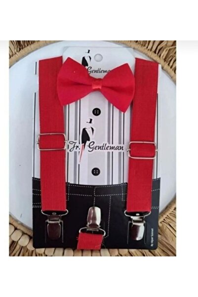 Nacar 23 Nisan Erkek Çocuk Askı Papyon Takımı 4/15 Yaş