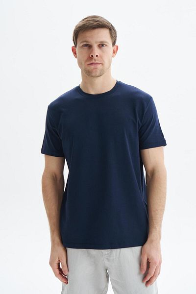 Arma Ανδρικό μπλουζάκι Navy Blue Regular Fit Basic Single Jersey Crew Neck T-shirt Y 29344472002