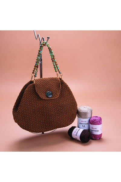 Yarnart Κορδόνι Μακραμέ - 100% Πολυεστέρας, 90 γραμμάρια, 130 μέτρα, Πλέξιμο, Τσάντα, Αξεσουάρ-149