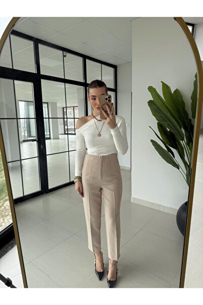 CKBUTİK Taş Pensli Havuç Pantolon -MP