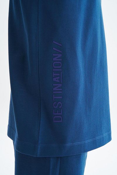 Arma Ανδρικό μπλουζάκι Indigo Regular Fit Written 100% Mineral Hard Cycling