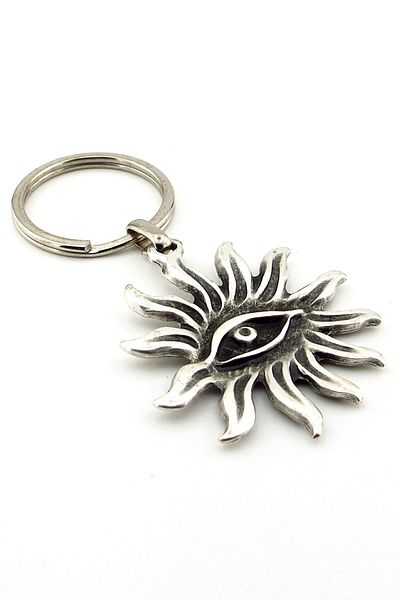 Solfera The Sun All Seeing One Eye Metal Keychain Kc220