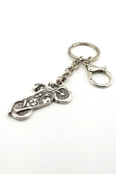 Solfera Chopper Cruiser Motorcycle Engine Shaped Metal Keychain Kc187