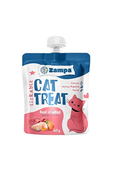 Zampa Puding Kedi Ödülü Dana Etli Morina Balıklı 60 Gr