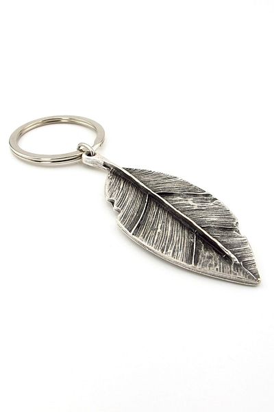 Solfera Spring Forest Themed Metal Keychain - Leaf Nature Kc179